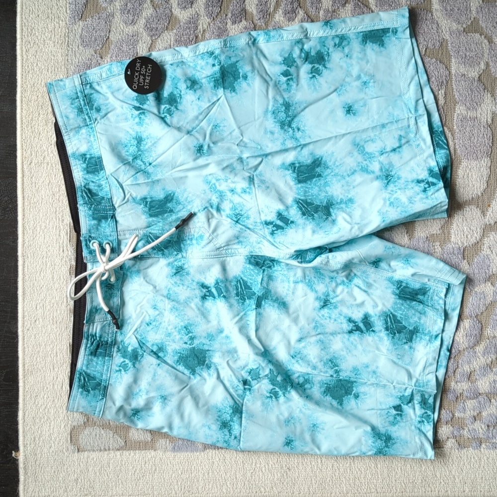 No Boundaries Men's 9" Board Shorts Blue Swimsuit - Size 38